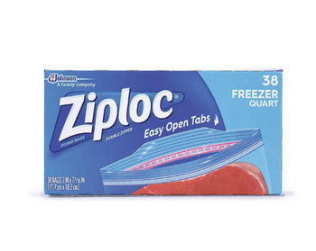 Ziploc Freezer Bags(38 ct) - Papaya Express